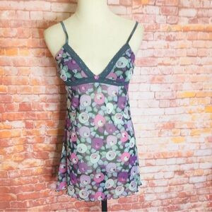 Gap Body Colorful Semi Sheer Chemise and Panty Set